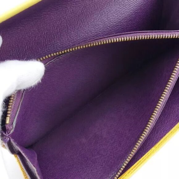 LOUIS VUITTON Long Wallet Epi Tassiri Epi Leather Authentic Used - Picture 9 of 10